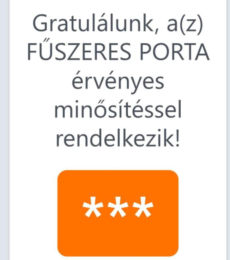 הוילה Mihalyfa Fuszeres Porta מראה חיצוני תמונה